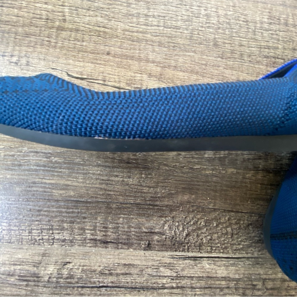 Rothy’s The Point Flat Lapis Python Blue Size 6.5… - image 7